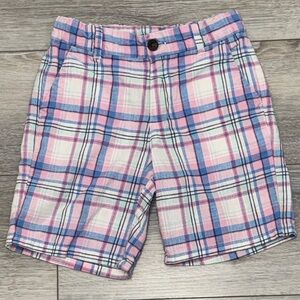Janie and Jack Pastel Plaid Shorts
